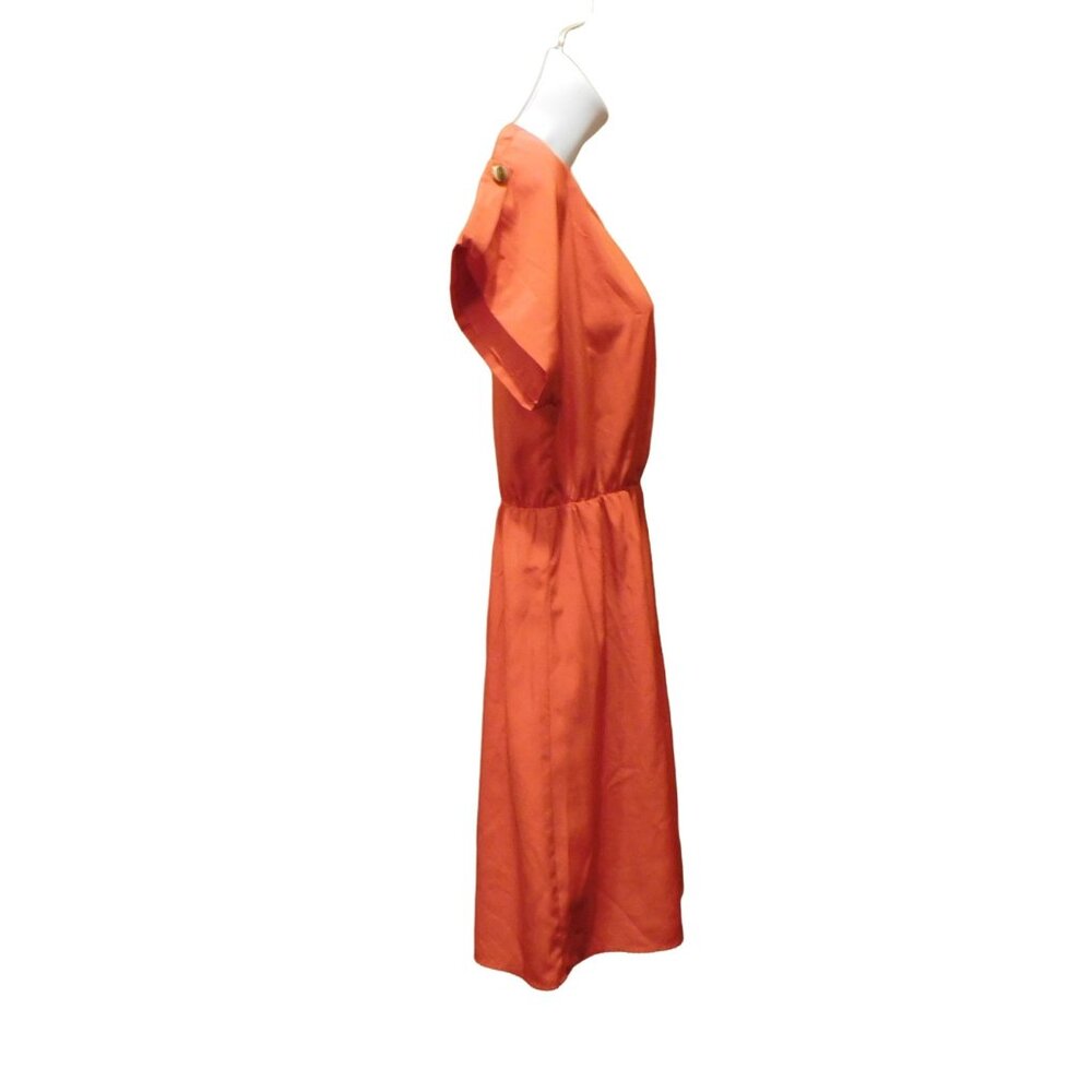 Women's Orange Dress Whisper Short Sleeves  Sz. L - Picture 4 of 7